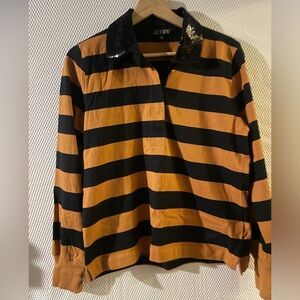 J crew womens long sleeve polo shirt